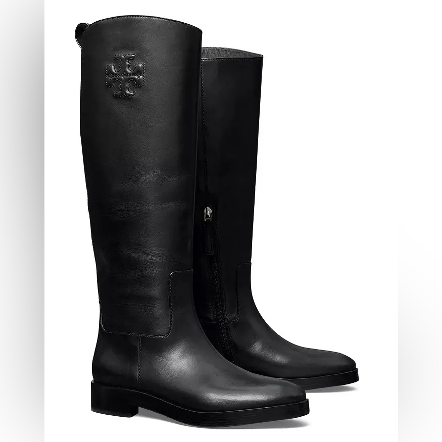 Nwt Tory Burch Riding Boot Milano Mezzo Calf Leather